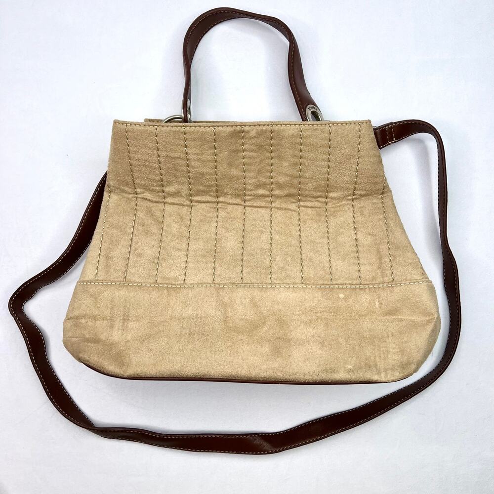 Tommy Hilfiger Tan Bucket Crossbody Bag